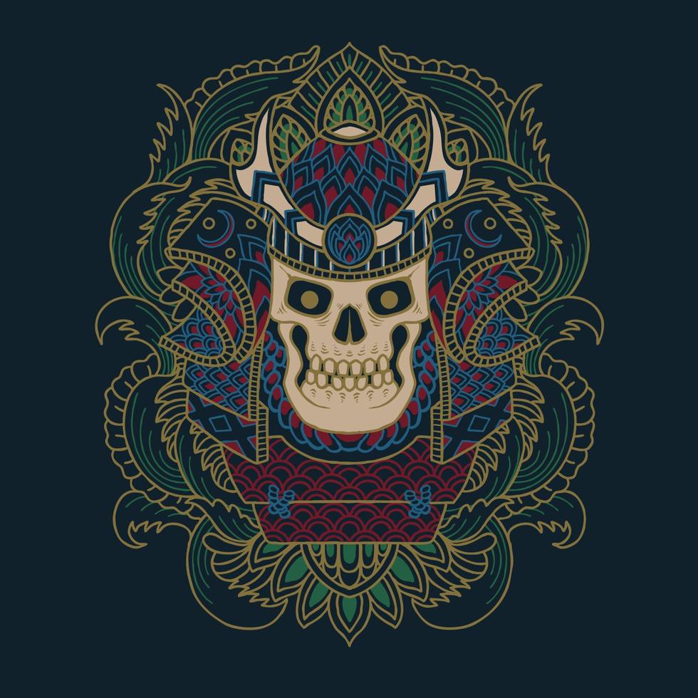 the warlords ornament vector
