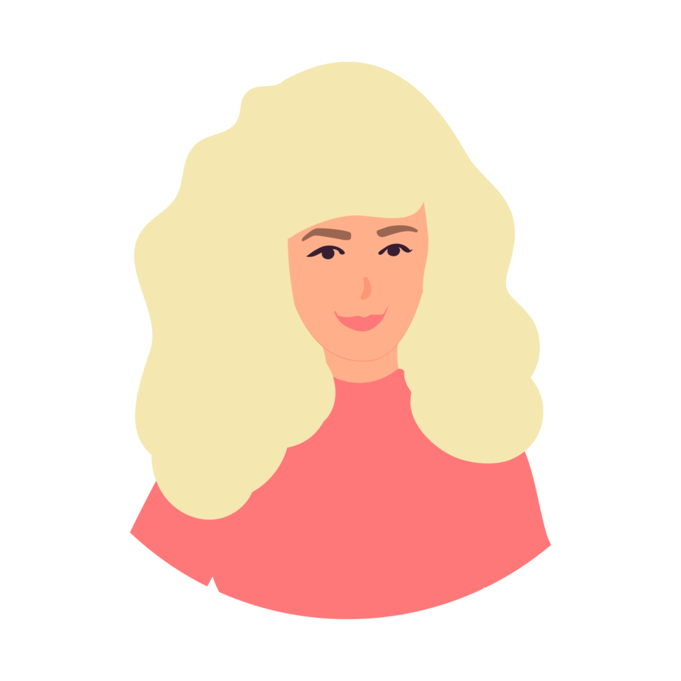 avatar of a blonde woman png