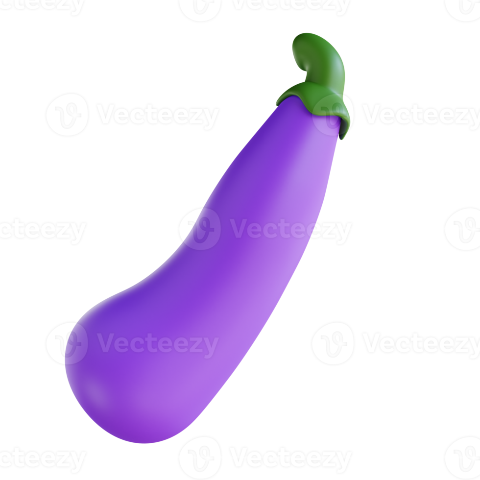 3D Illustration eggplant thanksgiving png