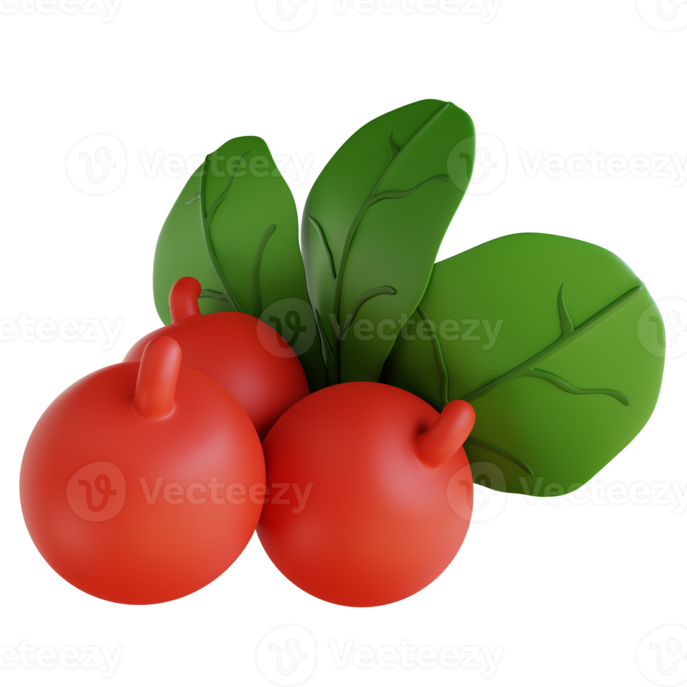 3D Illustration thanksgiving cherry png