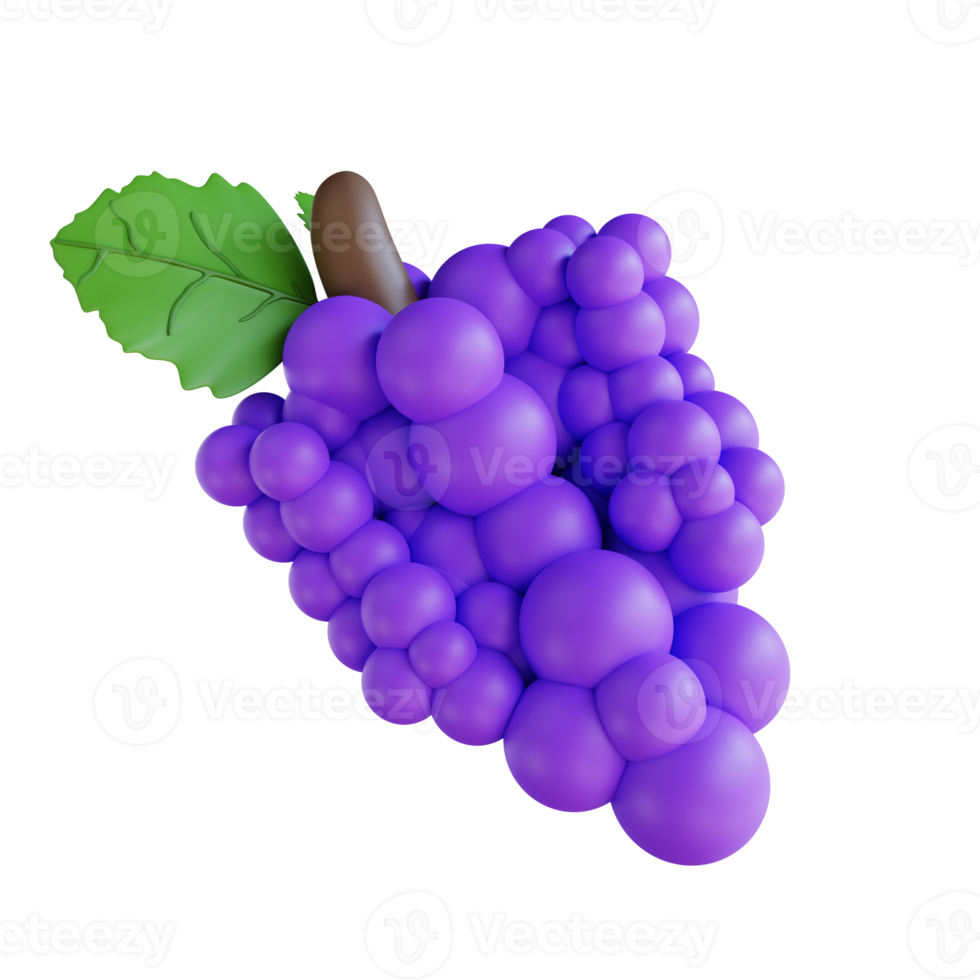 3D Illustration thanksgiving grapes png