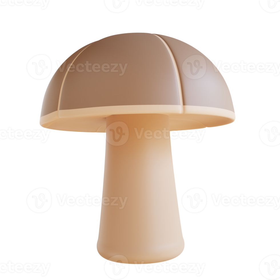 3D Illustration thanksgiving mushroom png