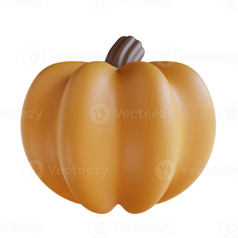 3D Illustration thanksgiving pumpkin png