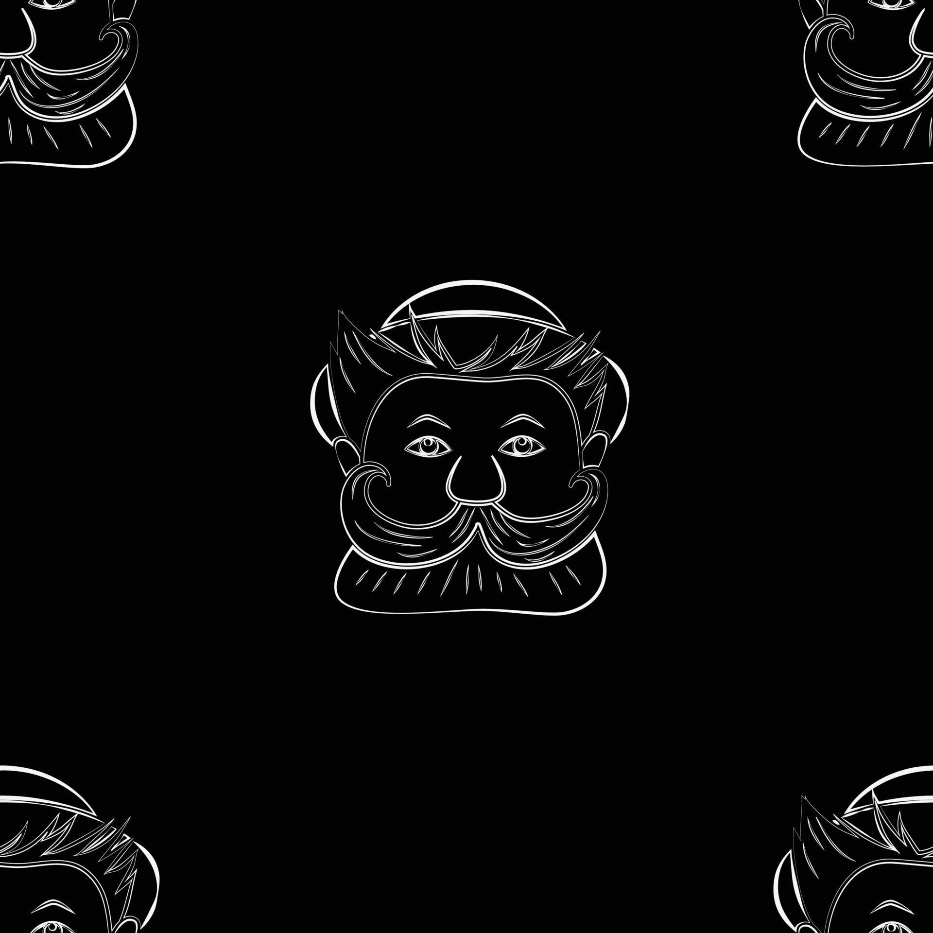 Faces Bearded Pattern 13923827 Vector Art at Vecteezy
