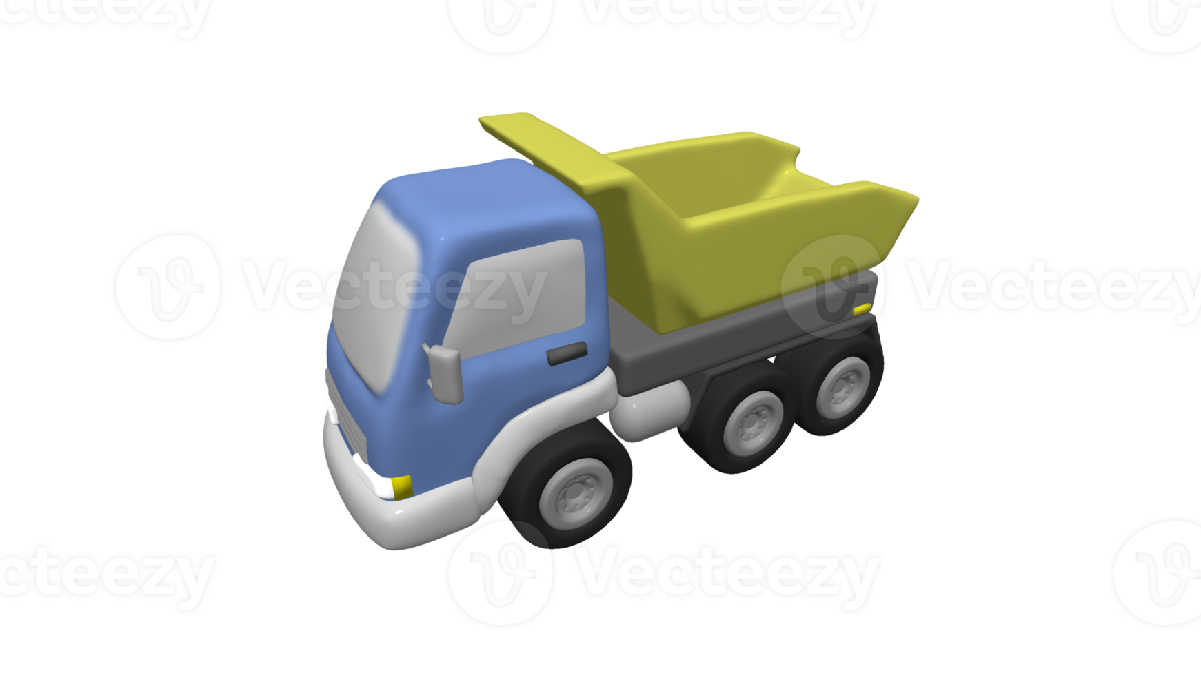 Sand Truck cartoon 3d png