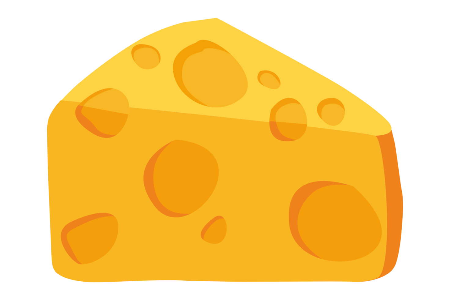 Cheese with Triangular Pieces png