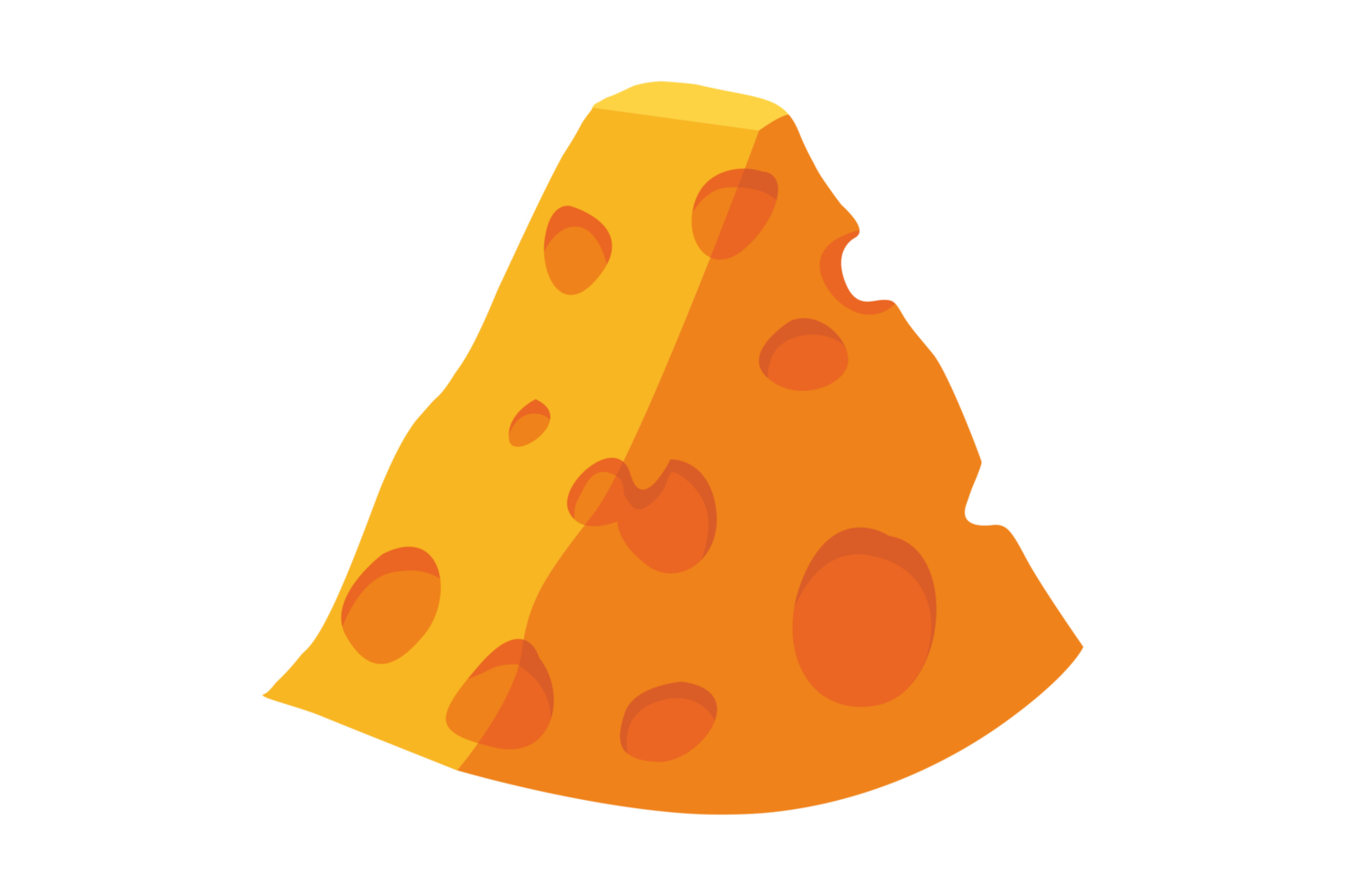 queijo com pedaços triangulares png