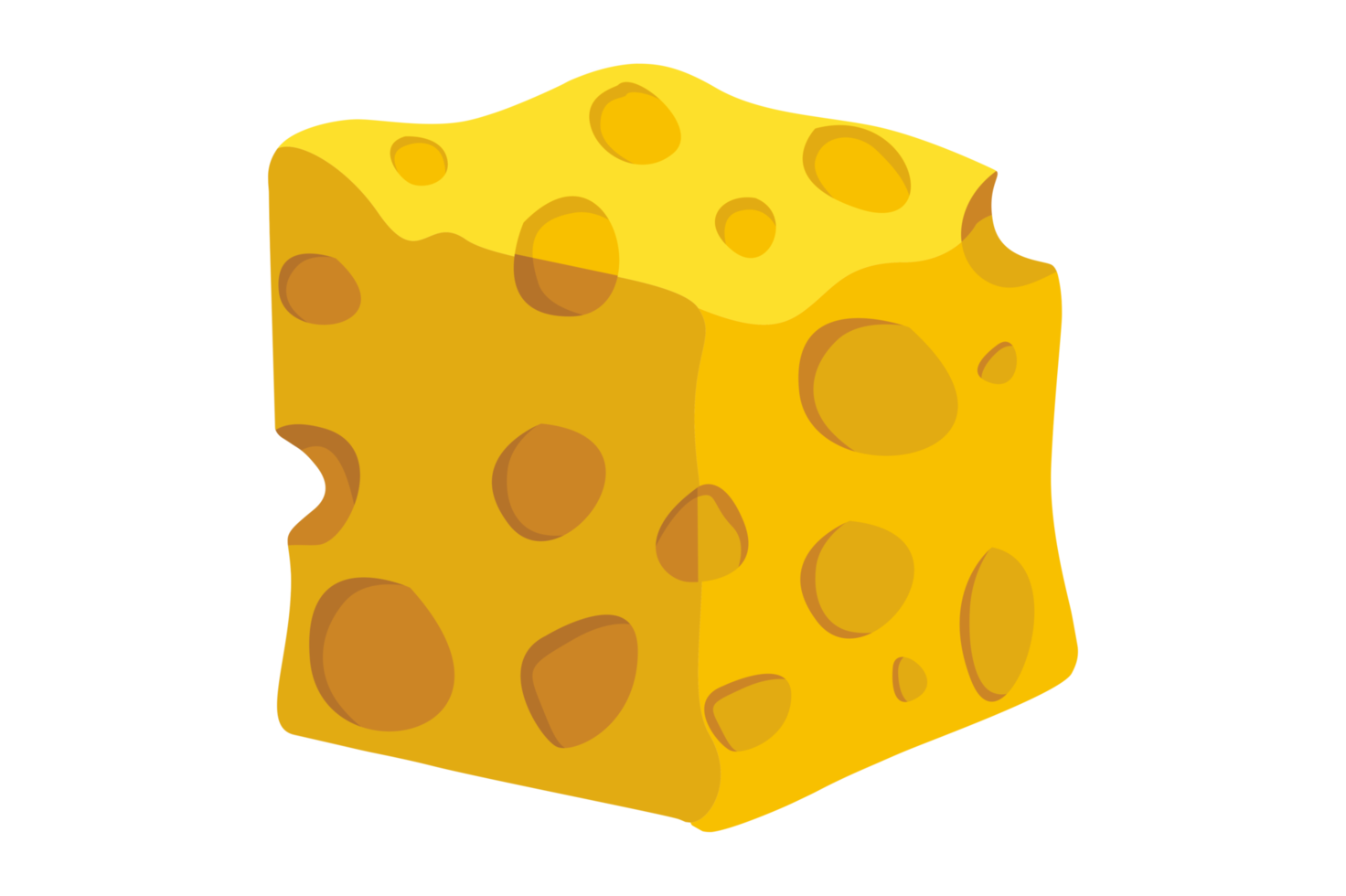 Cheese with Square Slices png