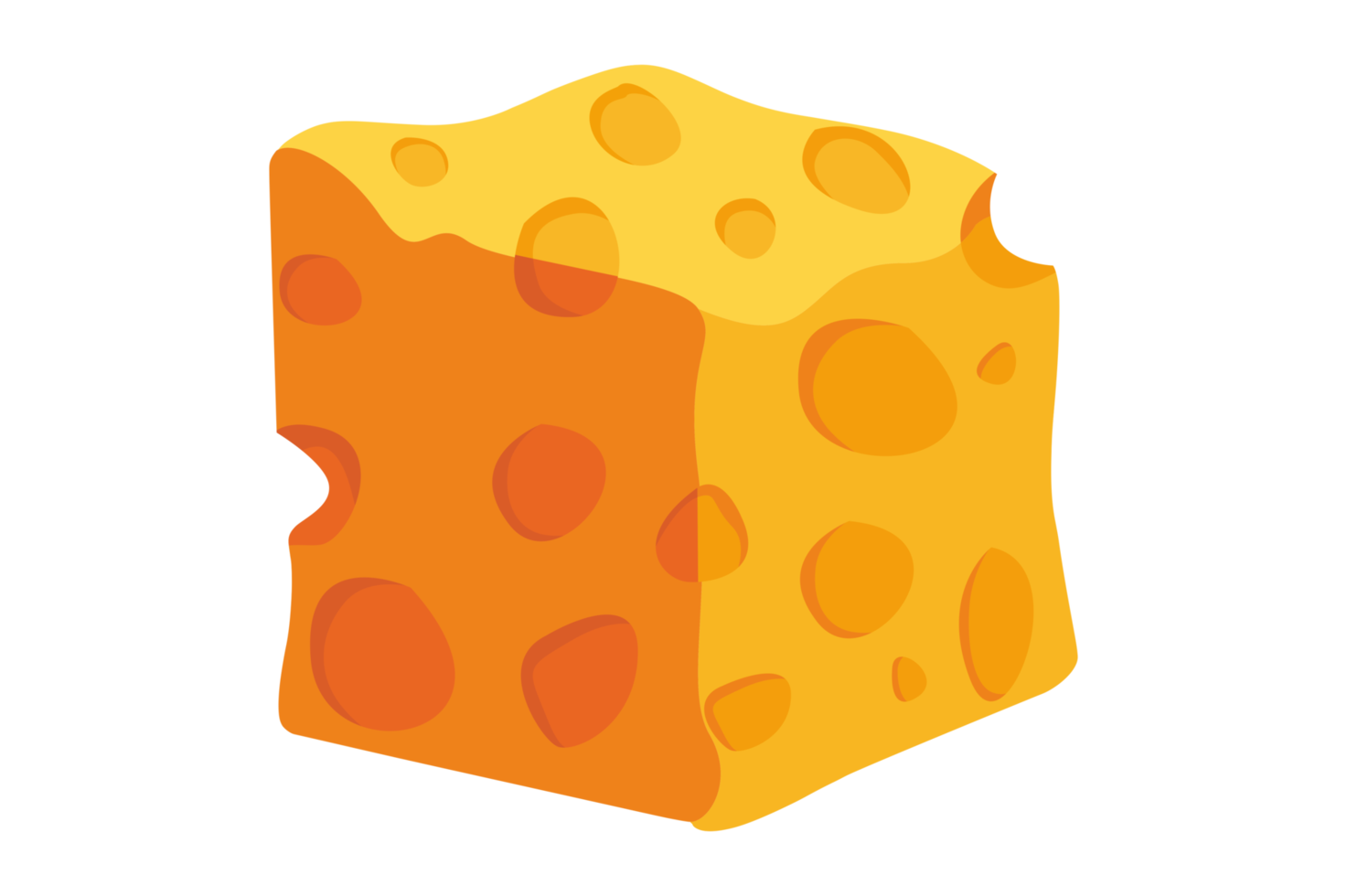 Cheese with Square Slices png