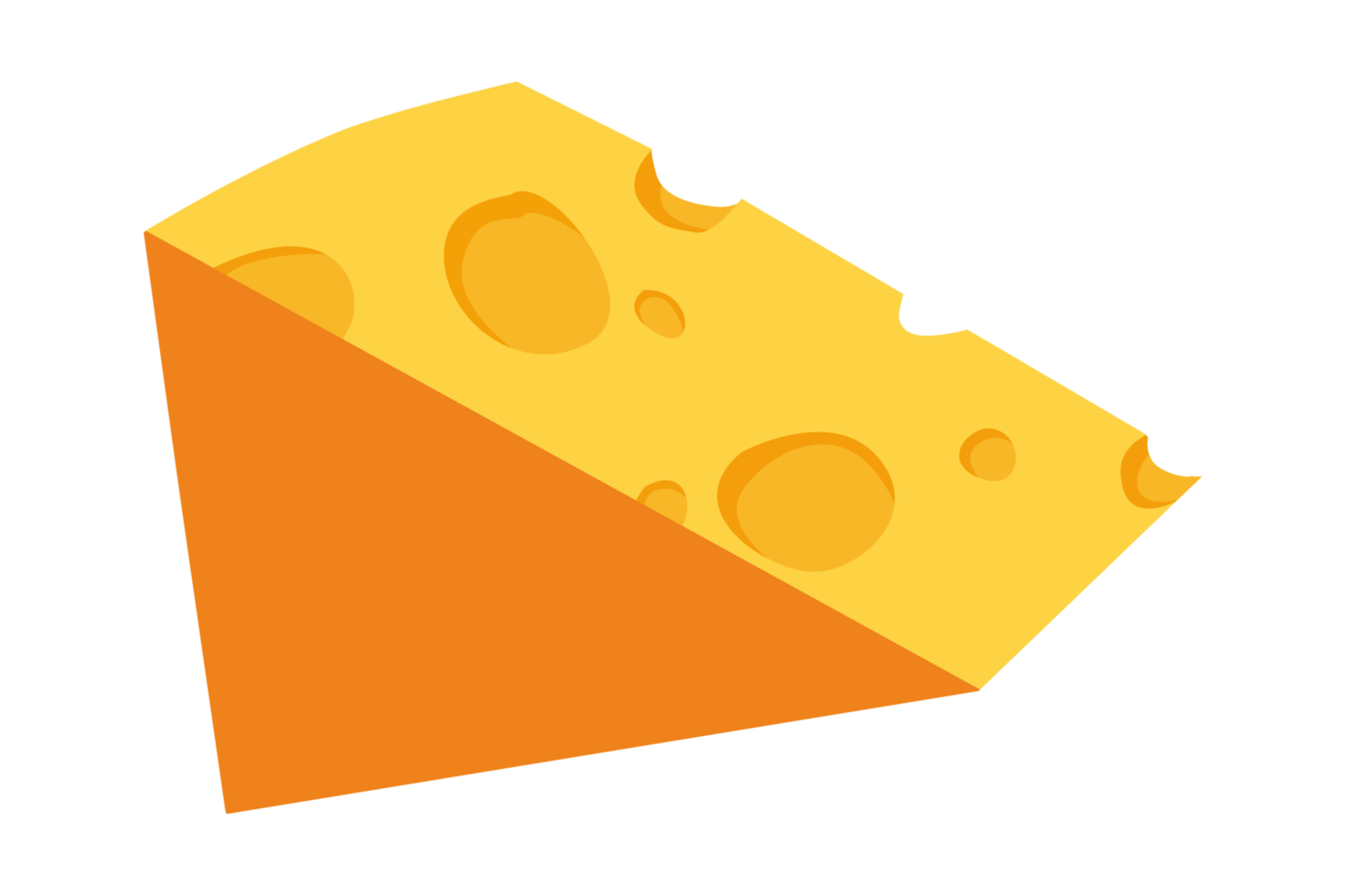 queso con trozos triangulares png