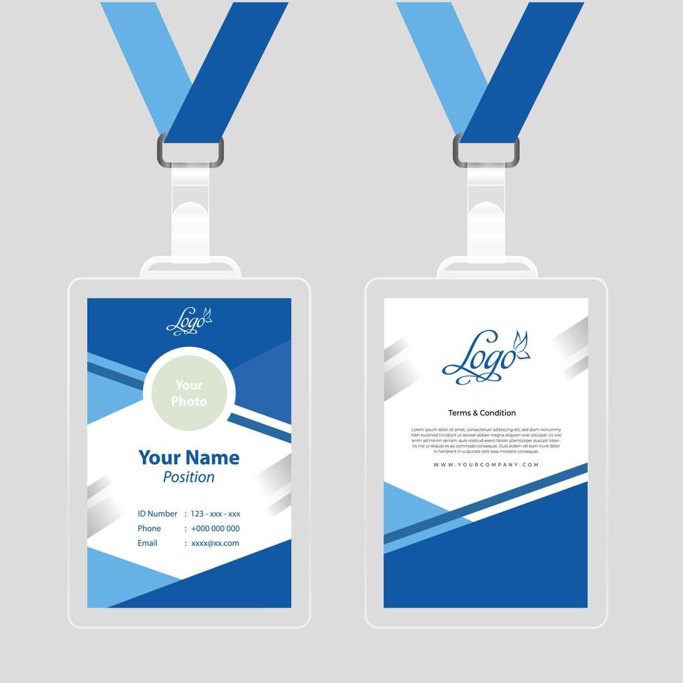 square design id cards template 13923995 Vector Art at Vecteezy