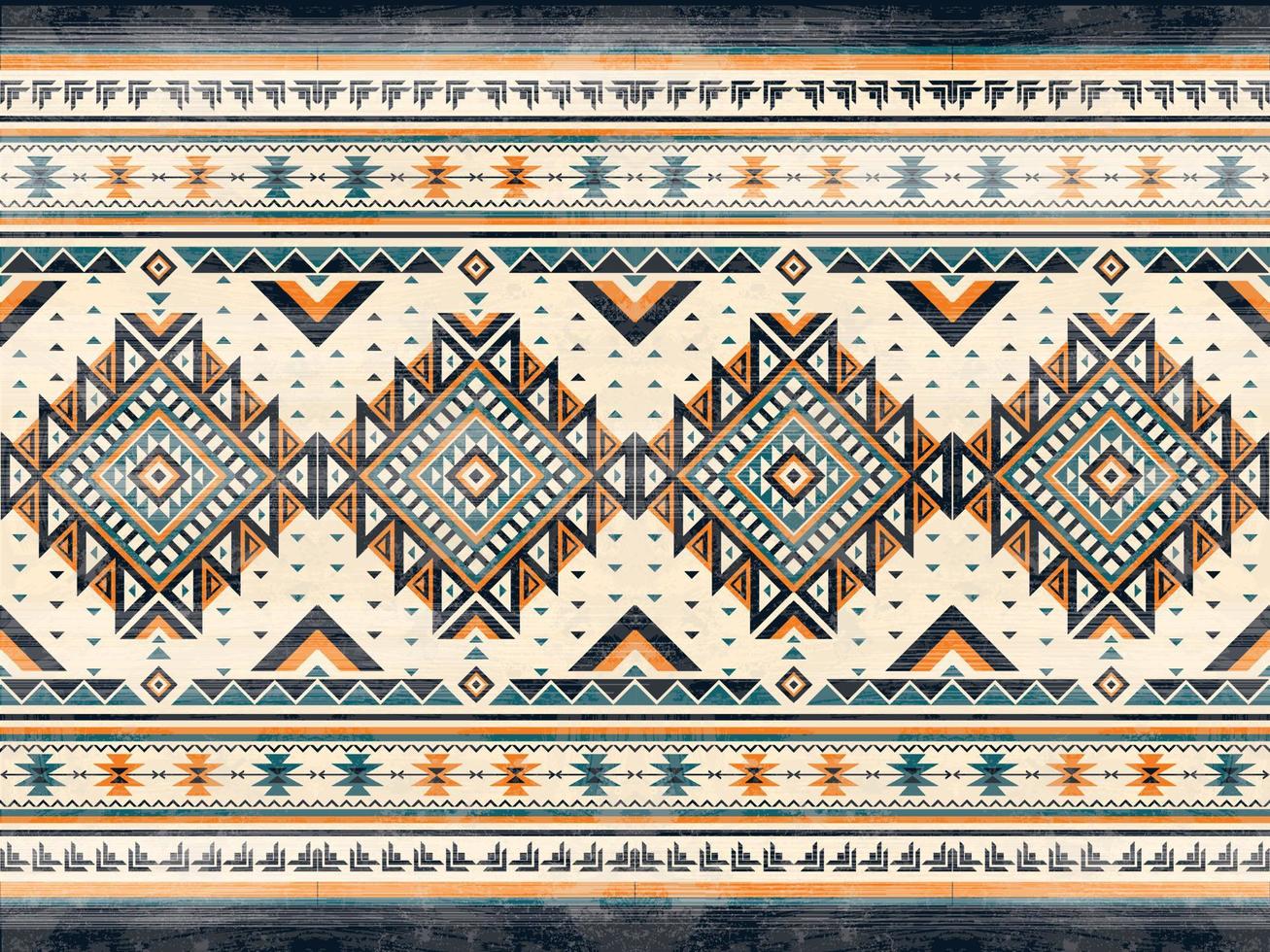 Native american indian ornament pattern geometric ethnic textile texture tribal aztec pattern navajo mexican fabric seamless Vector decoration fashion