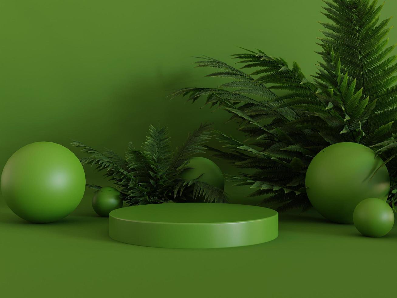 3d rendering podium mockup display for product presentation premium photo