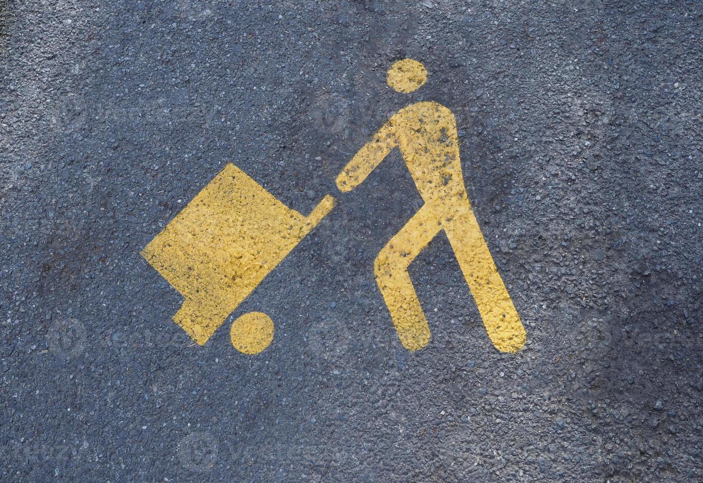 Loading and unloading area sign 13924308 stock photo at vecteezy