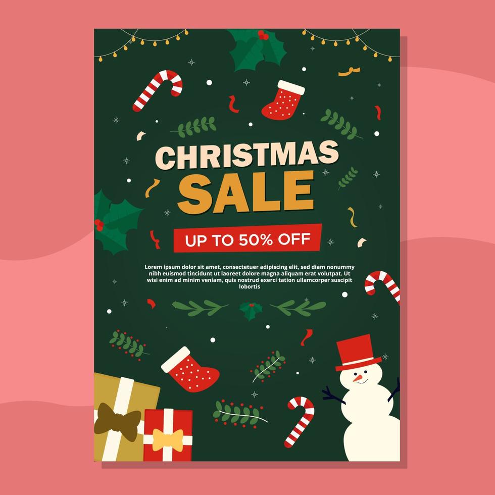 Christmas Sale Poster vector