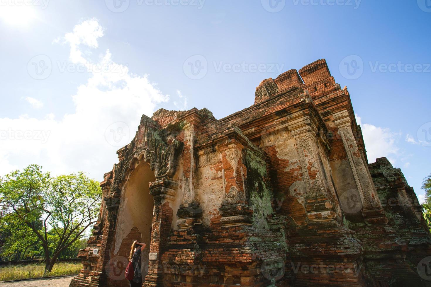 Gubyaukgyi temple, a Buddhist temple located in Myinkaba Village at south of Bagan, Mandalay region, Myanmar photo