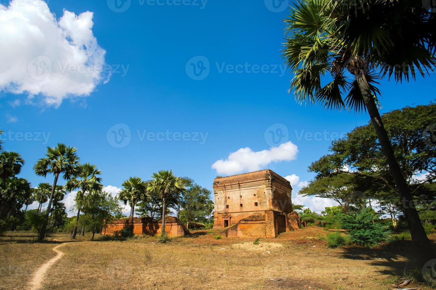 Ancient pagodas in old Bagan, an ancient city located in the Mandalay Region of Myanmar photo