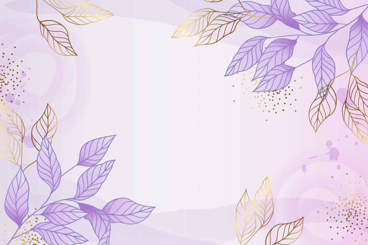 fondo floral acuarela pintada a mano vector