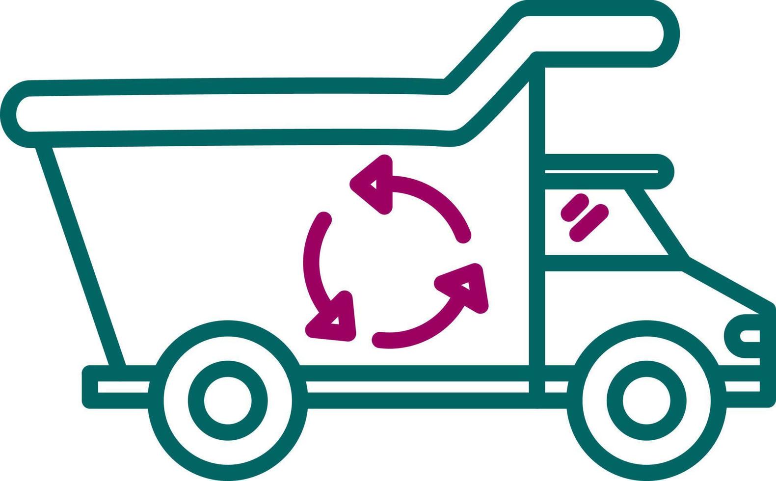 Recycling Truck Vector Icon