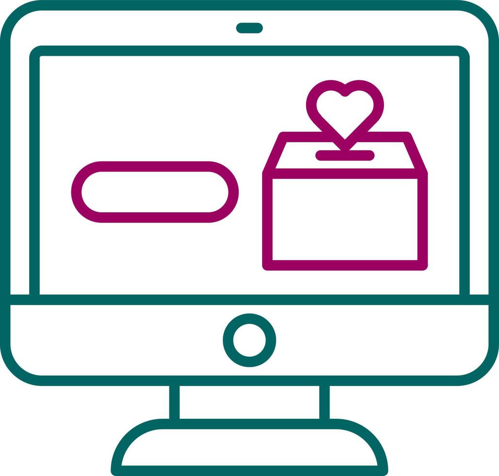 Online Donation Vector Icon