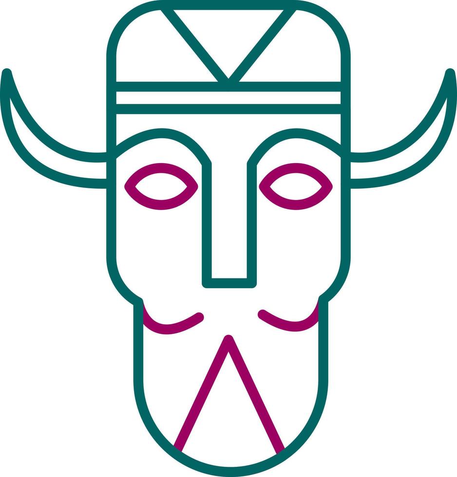 African Mask Vector Icon