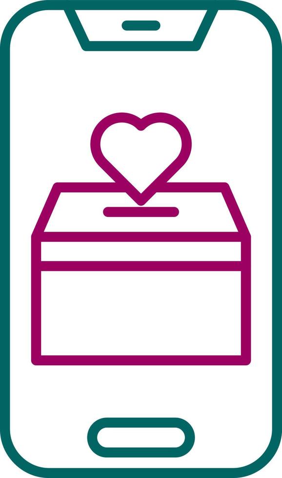 Online Donation Vector Icon