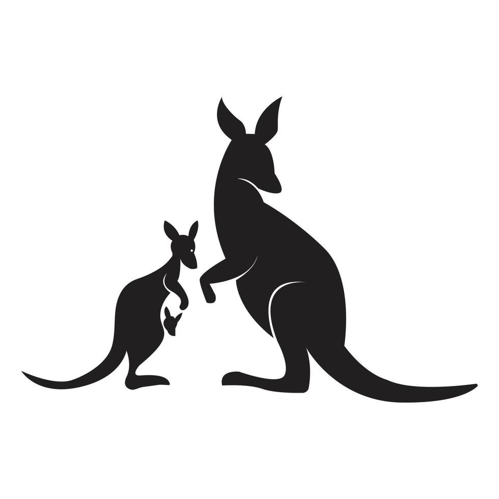 kangaroo Logo Template vector illustration design