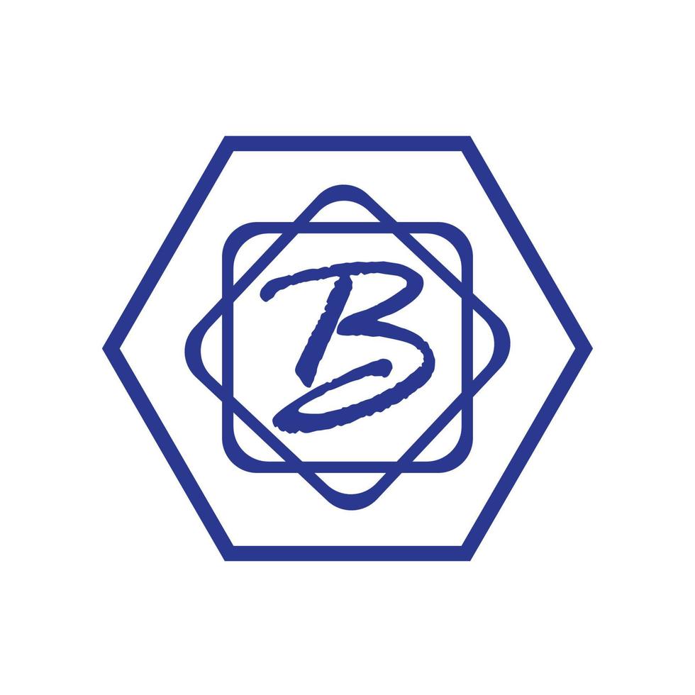 diseño de icono de vector de plantilla de logotipo de letra b