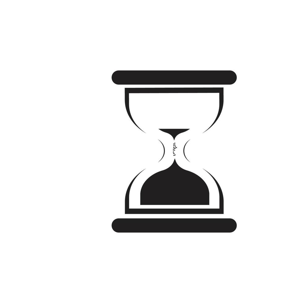 plantilla de diseño de ilustración de vector de icono de logotipo de reloj de arena