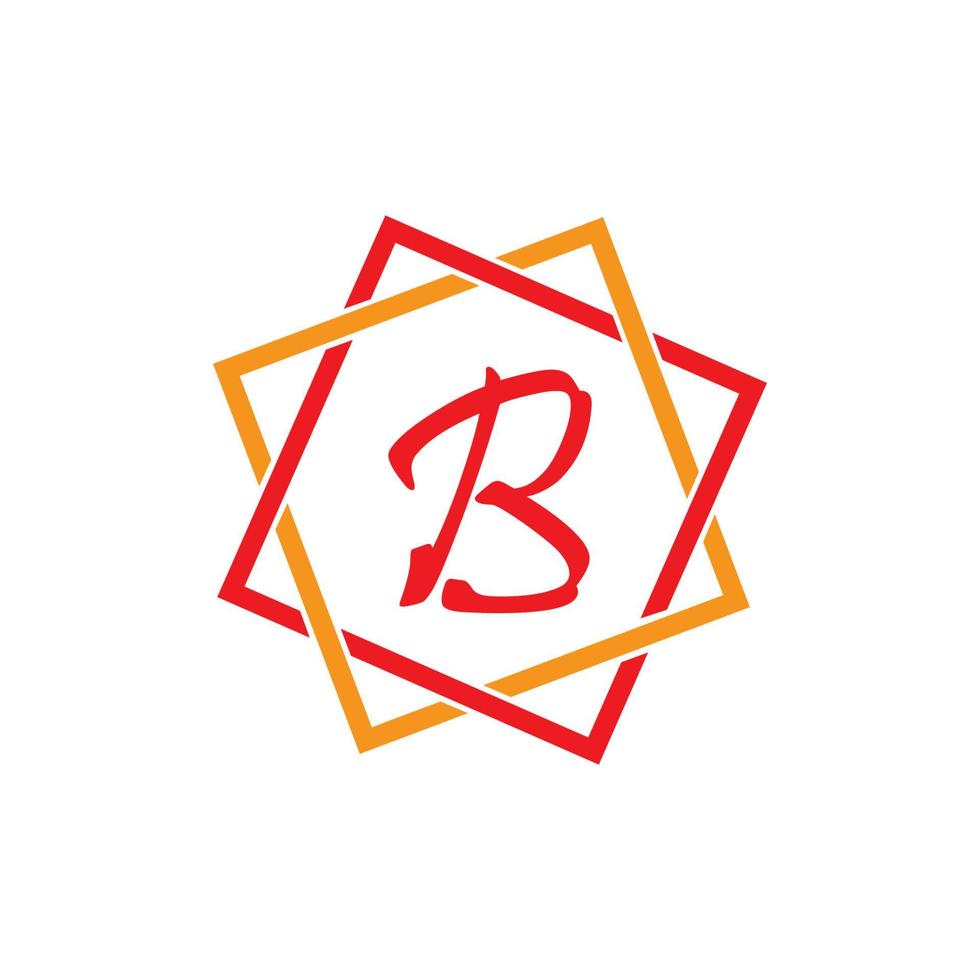 diseño de icono de vector de plantilla de logotipo de letra b