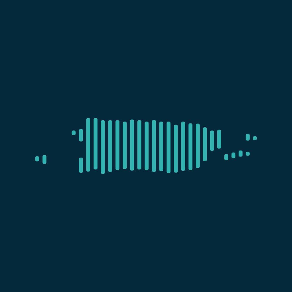 Vector abstract map of Puerto Rico with blue straight rounded lines isolated on a indigo background.