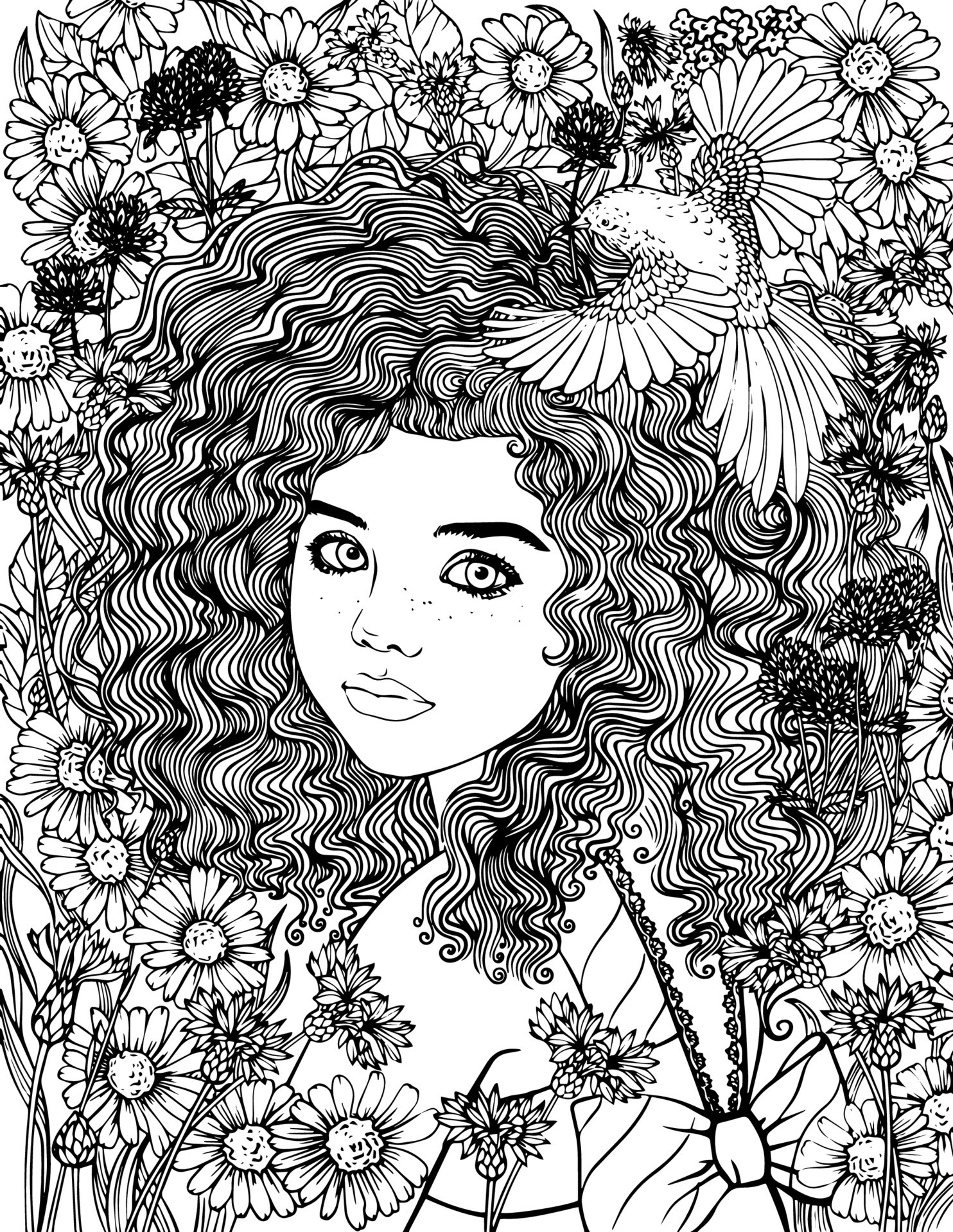 Irish Girl Coloring Pages