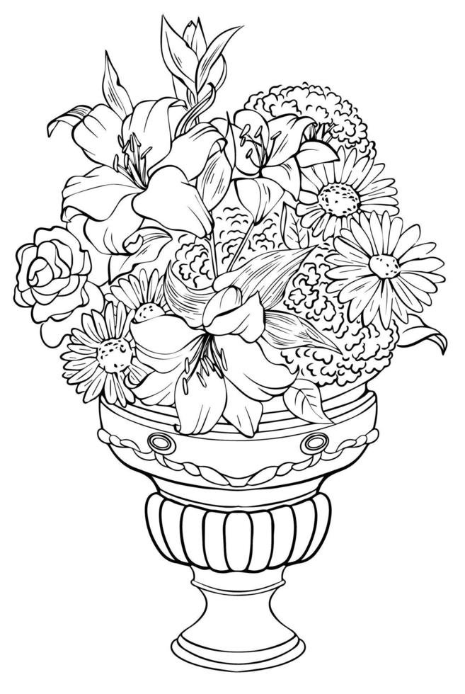 Flower Vase Design Drawing ll Easy Pot Design For Beginners ll - YouTube-saigonsouth.com.vn