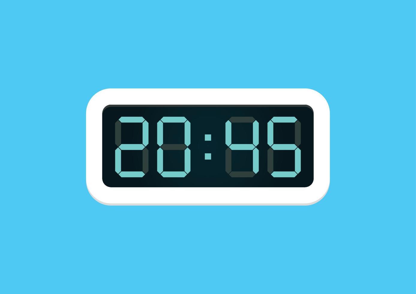 Digital alarm clock vector