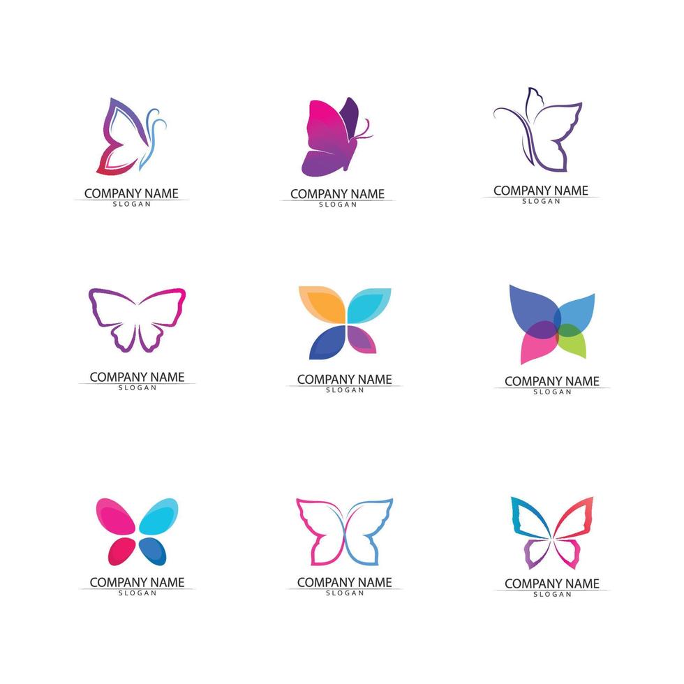 Beauty Butterfly icon design vector