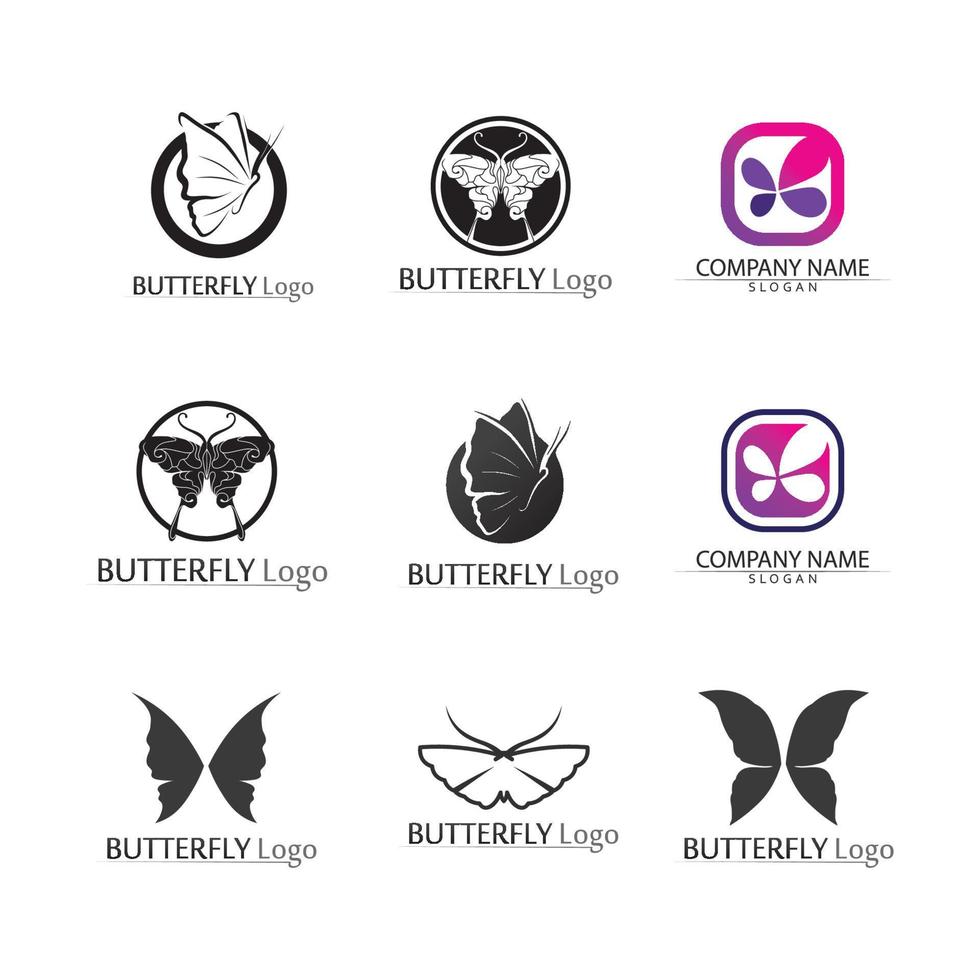 Beauty Butterfly icon design vector