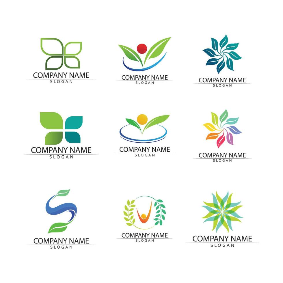 vector de plantilla de concepto de logotipo de semillas de plantas.logotipo de semillas en crecimiento.plantilla de diseño de ilustración de logotipo de vector de crecimiento de semillas