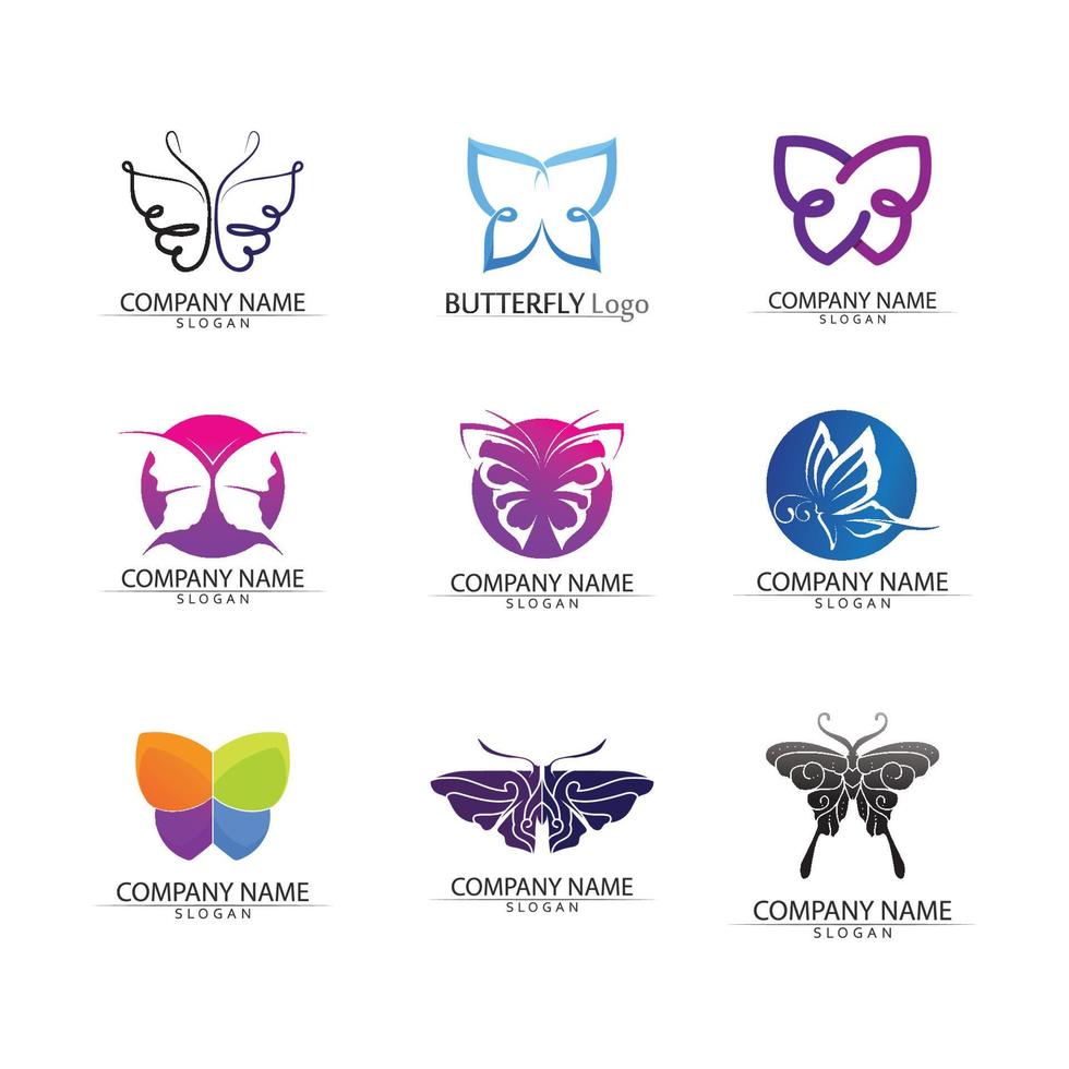 Beauty Butterfly icon design vector