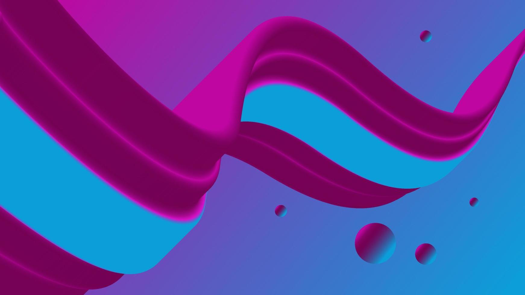 luxury purple wave 3d background vector