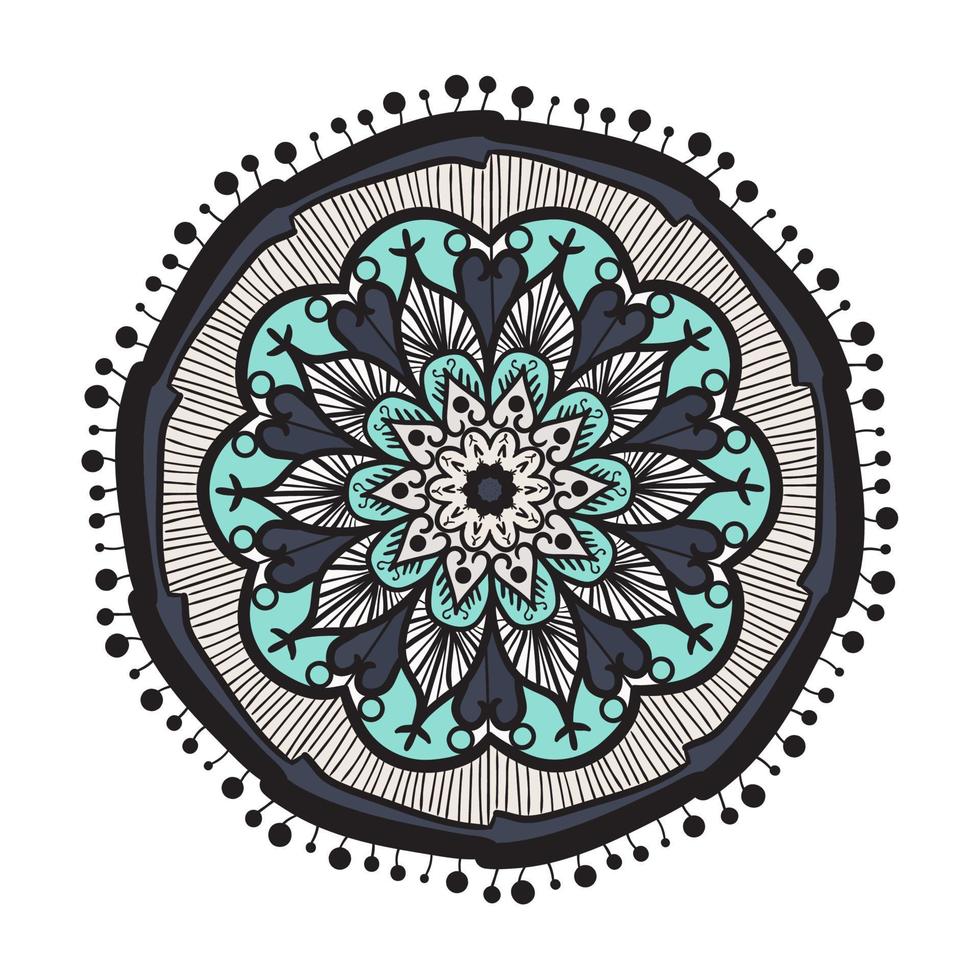 Mandala Line Template vector