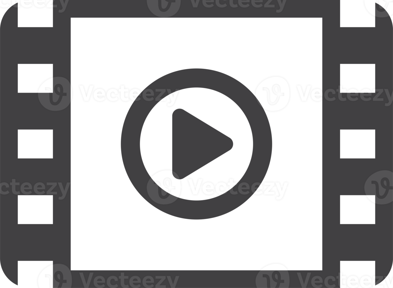 Applications and play buttons illustration in minimal style png