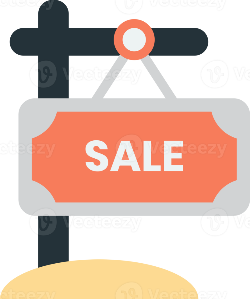 sale sign illustration in minimal style png