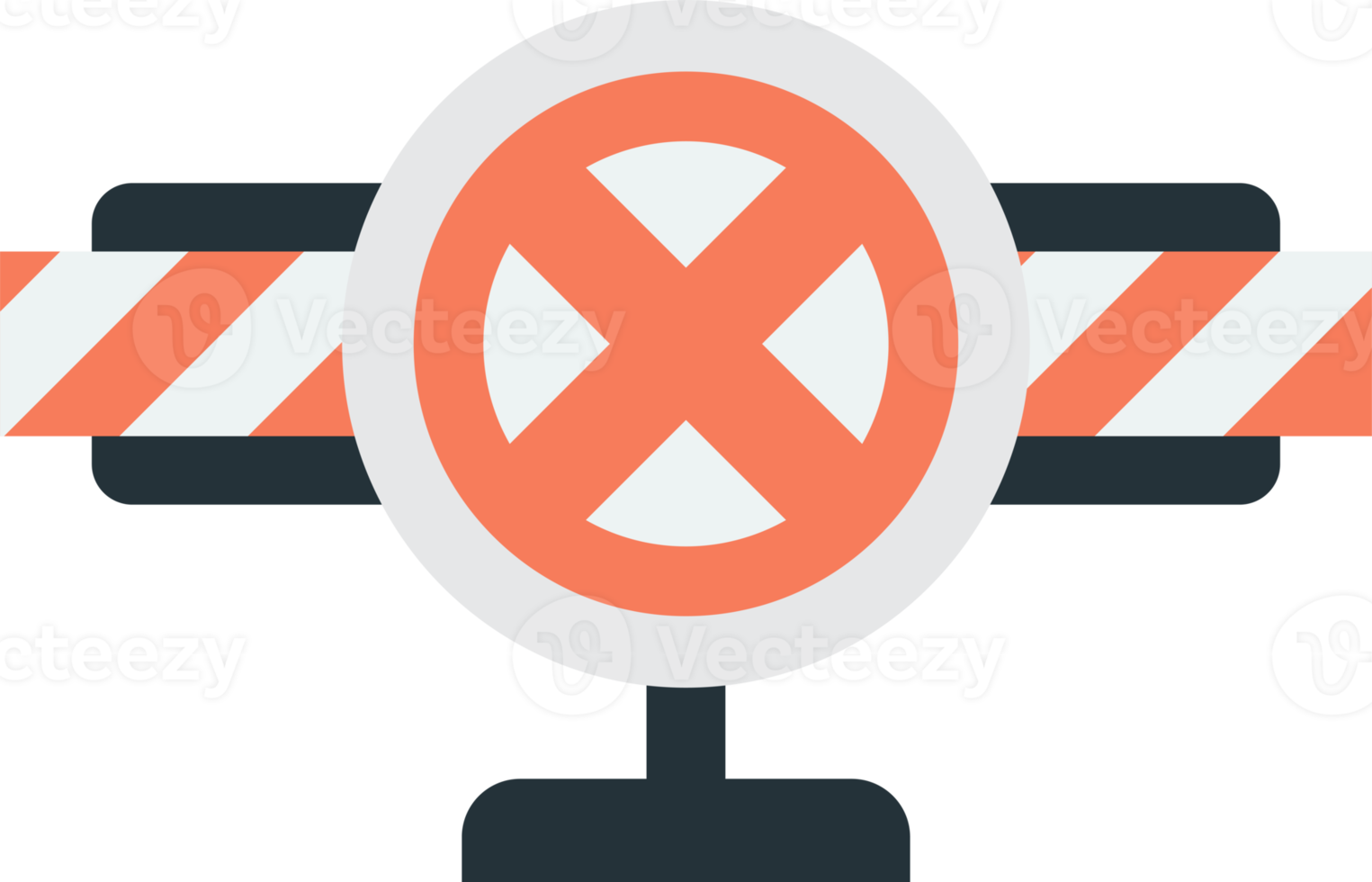 prohibition sign illustration in minimal style png
