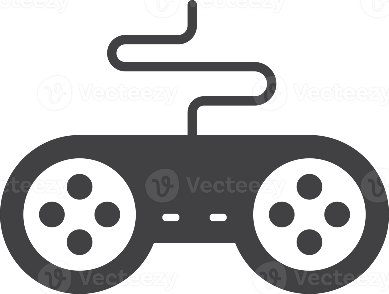 Joystick für Spielillustration im minimalen Stil png