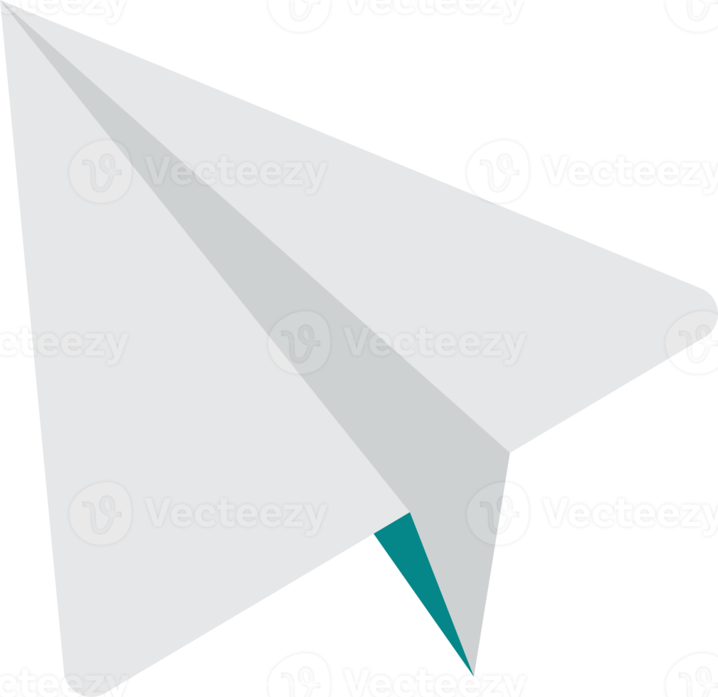 paper plane illustration in minimal style png