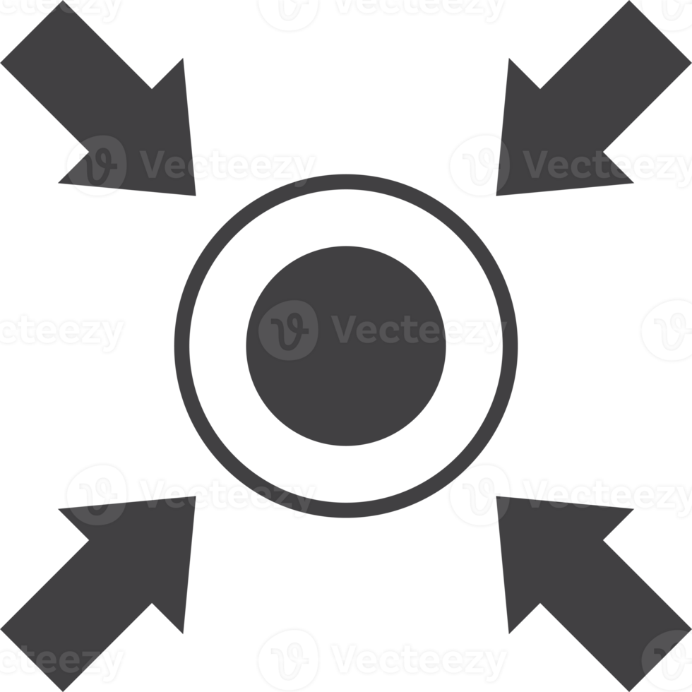 target and arrow illustration in minimal style png