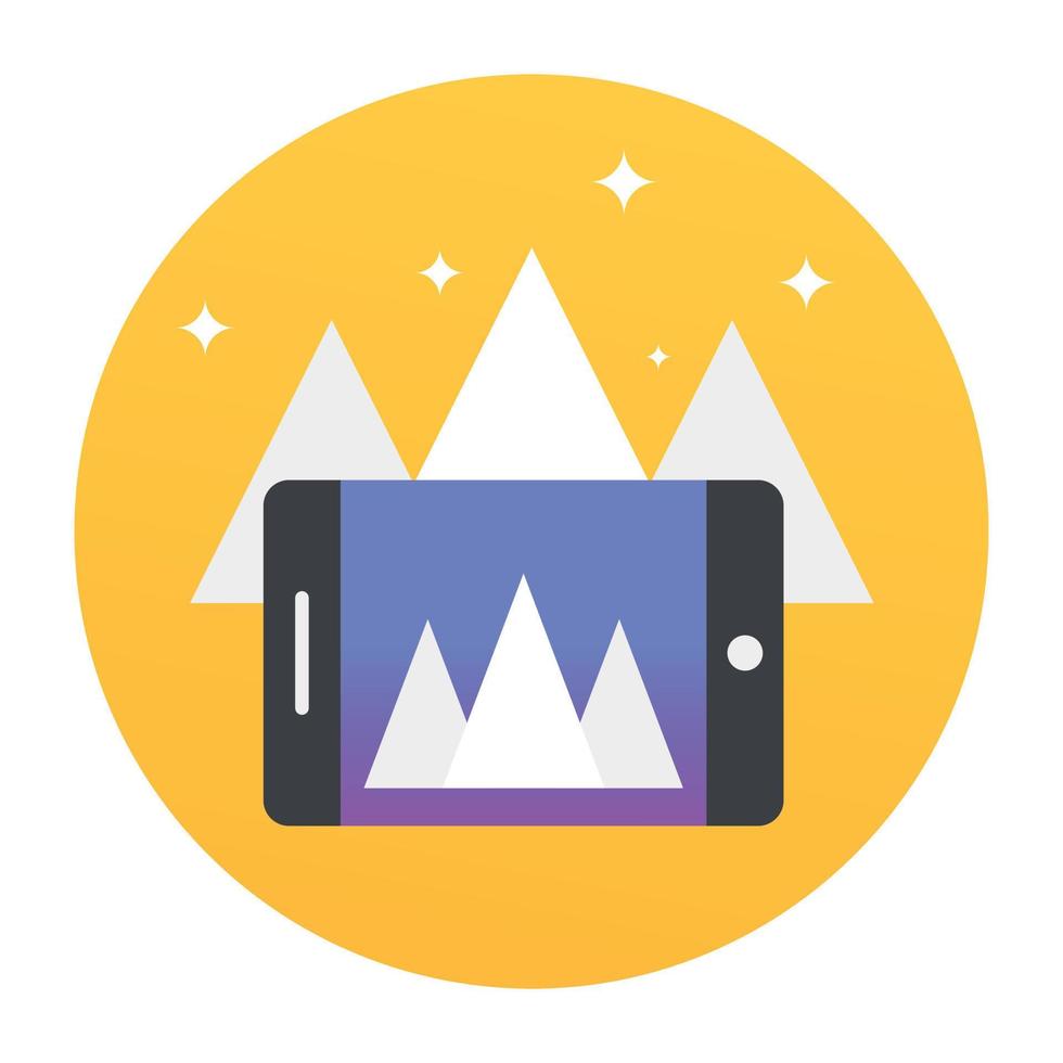 Trendy Landscape phot vector