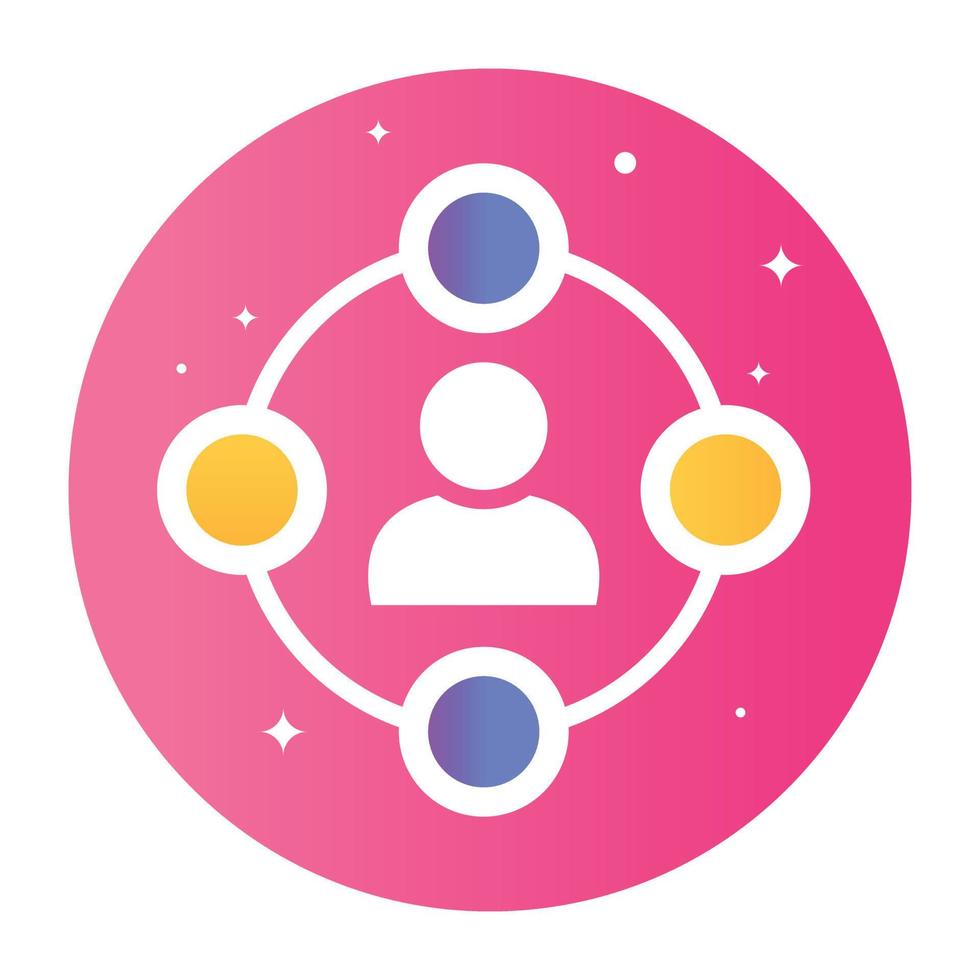 Trendy Network  Concepts vector