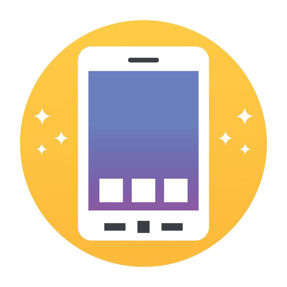 Trendy Tablet Concepts vector