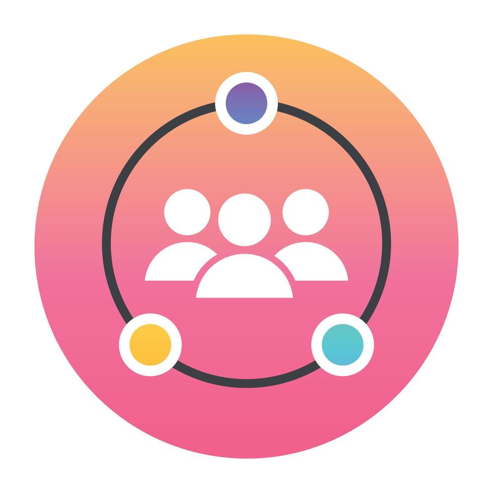 Trendy Networking Concepts vector